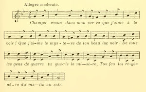 Chanson du Champoreaux