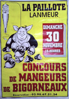 Affiche du concours de mangeurs de bigorneaux