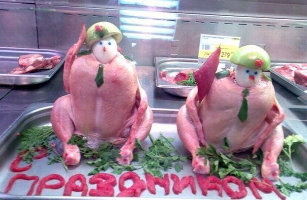 Les volailles de l'Armée Rouge